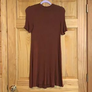 American eagle warm brown/orange midi dress S